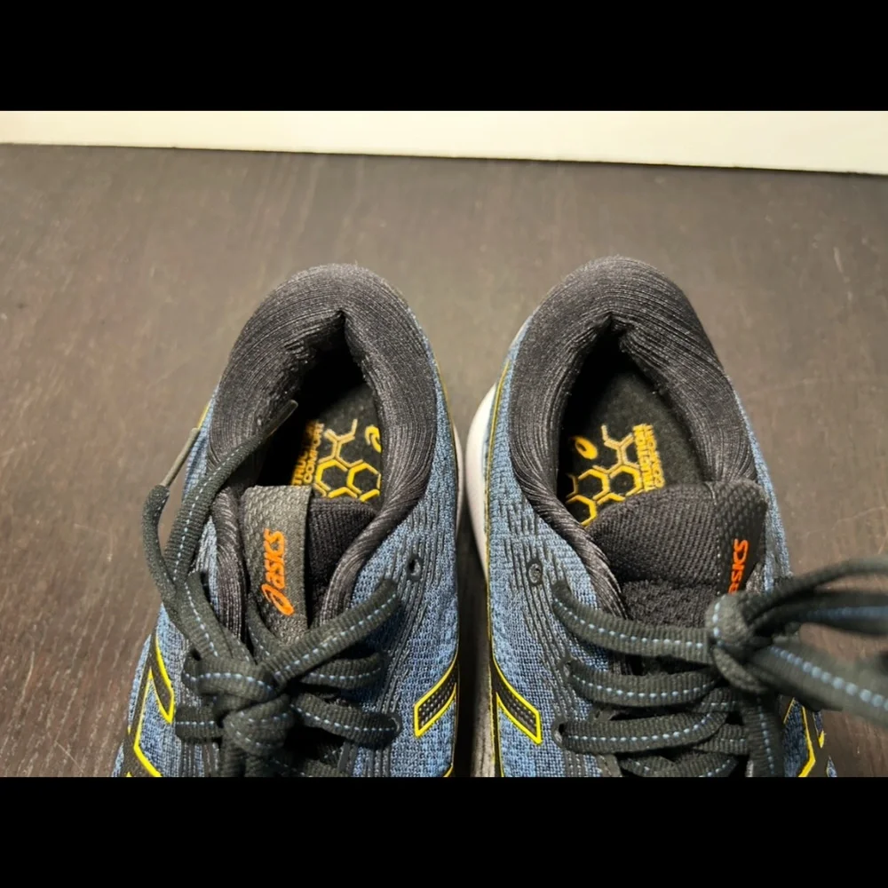 Asics Gel Nimbus 24 Running Shoes Sneakers Mens Azure/Amber Size 7.5
